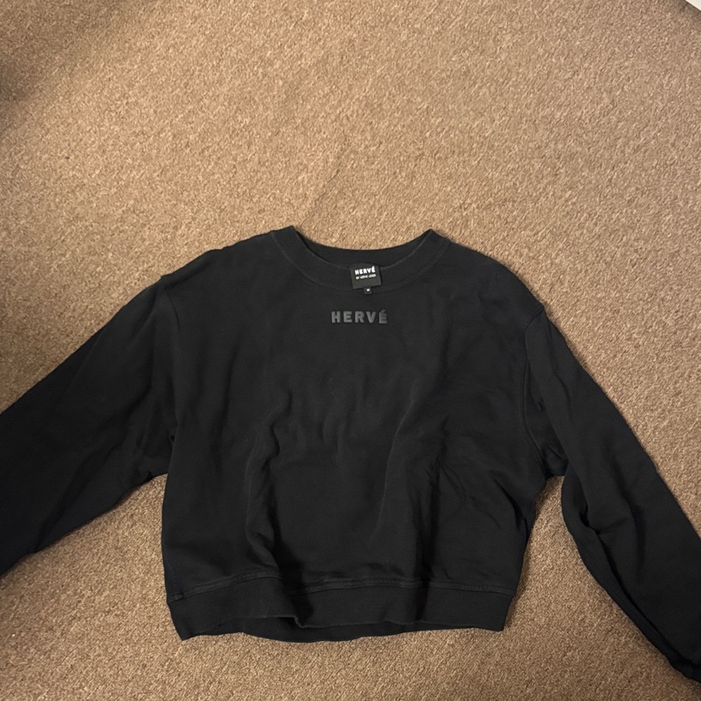 Herve Leger Black Sweatshirt